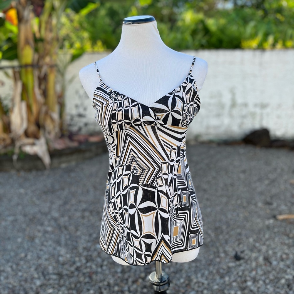 Vintage 90s/Y2K Teenie Weenie Glittery Abstract Top